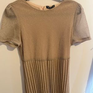 Womens shein Sparkly dress with pleated bottom